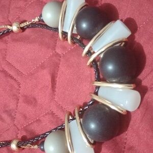 Black and gold Necklace